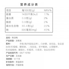 国潮系列韩话梅468g