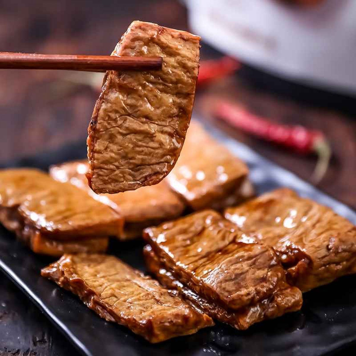 手撕素肉300g