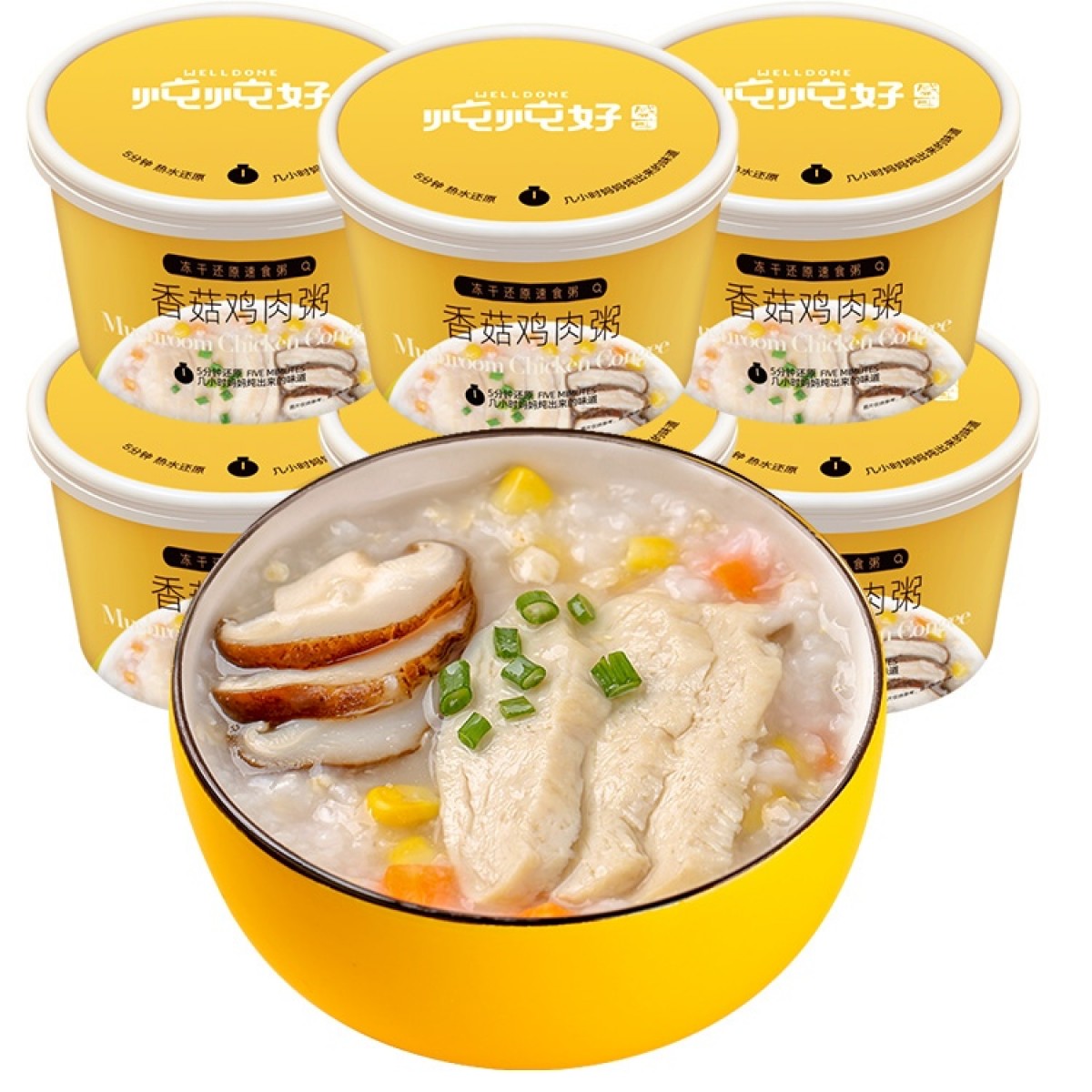 盛耳炖炖好 香菇鸡肉粥43g*6(杯)