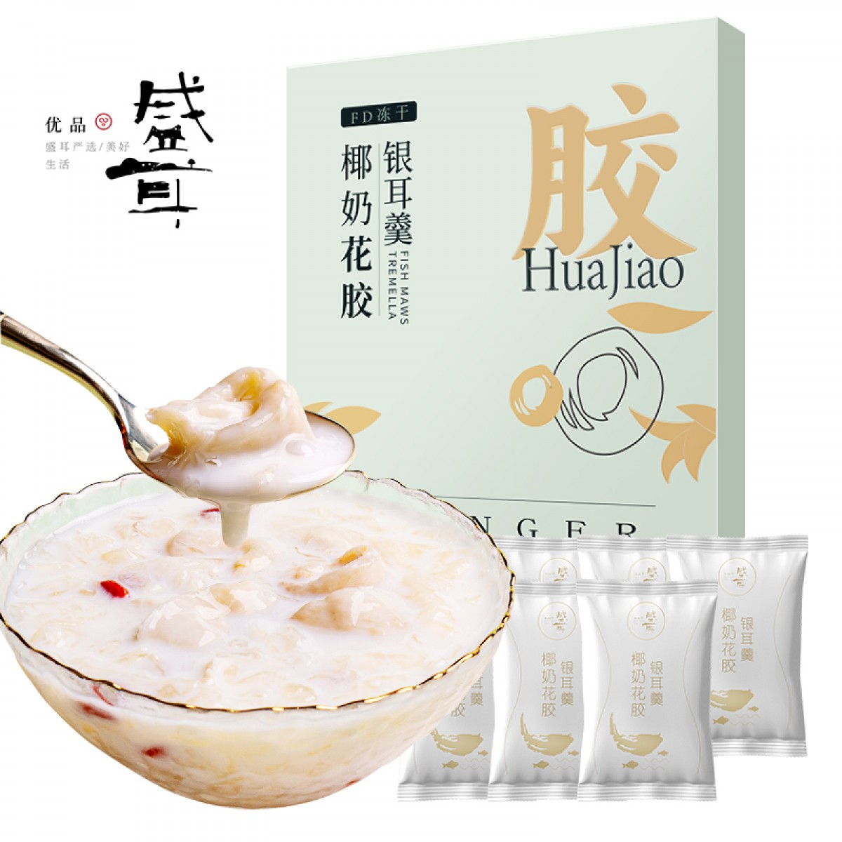 盛耳 椰奶花胶银耳羹90g