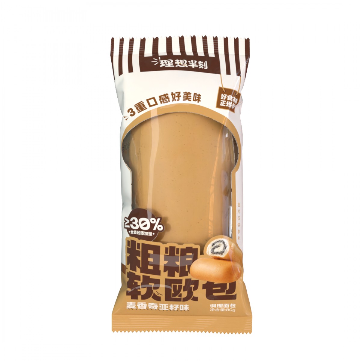 粗粮软欧包麦香奇亚籽味320g