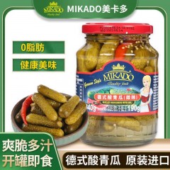 美卡多德式酸黄瓜罐头（微辣）340g