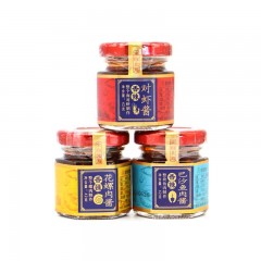 海鲜三宝小酱礼盒（对虾酱、巴沙鱼肉酱、花螺肉酱）42g*3瓶
