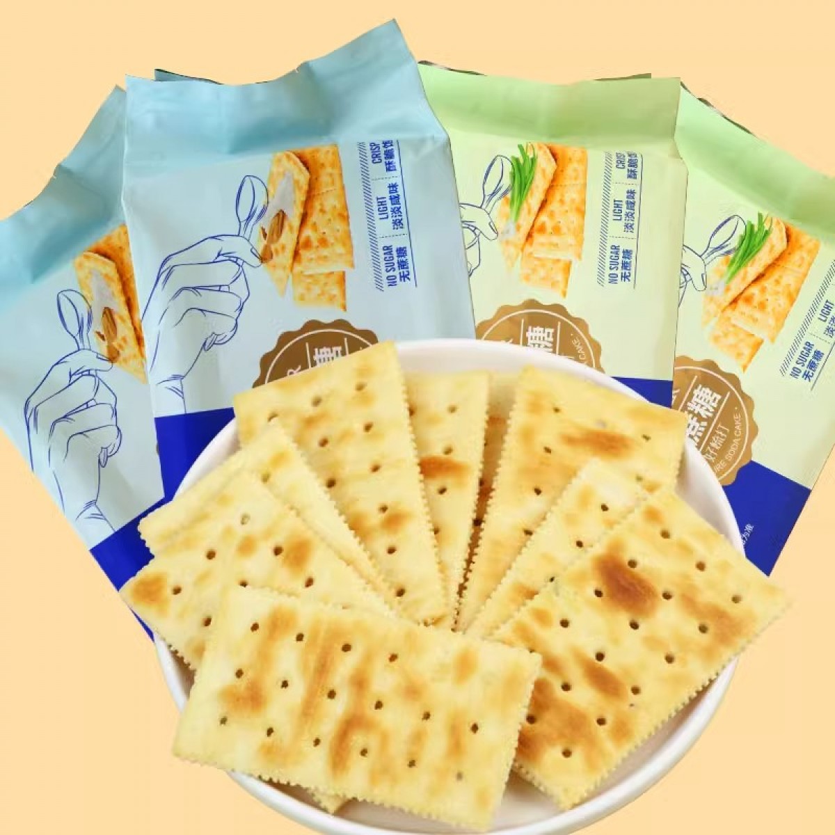 五代梳打饼干306g